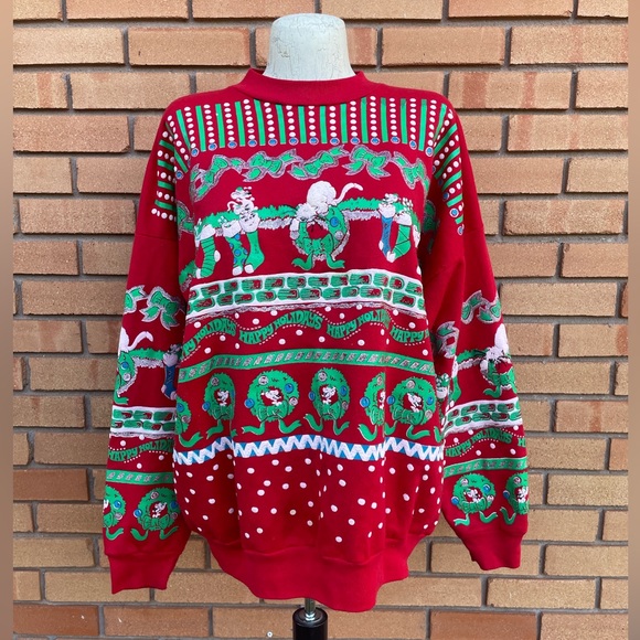 Vintage Ugly Christmas Sweater - Picture 1 of 16